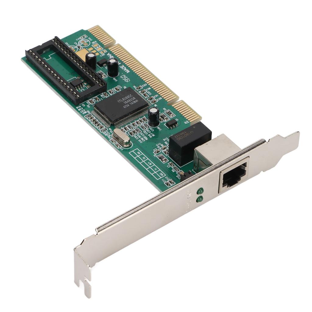 PCI to Gigabit Network Card Self Adaption Single RJ45 Port Indicator Light Stable PCI Ethernet CardGigabit 8169 Chip