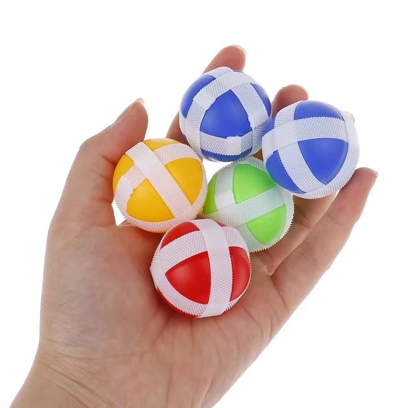 12 PCS Catapult Gun Sticky Ball Throwing Toys Children's Darts Accessories Suction Cup Ball Outdoor Sports Sticky Target Ball