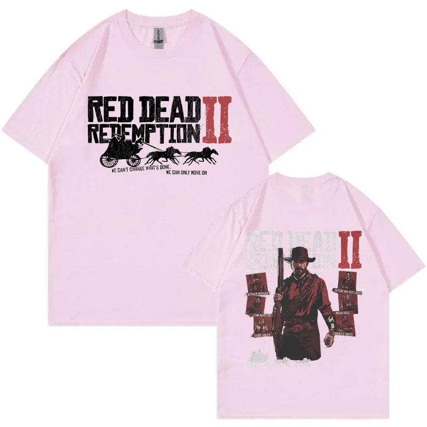 Game Player Red Dead Redemption 2 Tshirt Men Women Casual Vintage Cotton Short Sleeve T Shirts Unisex Fashion Oversized Tshirt