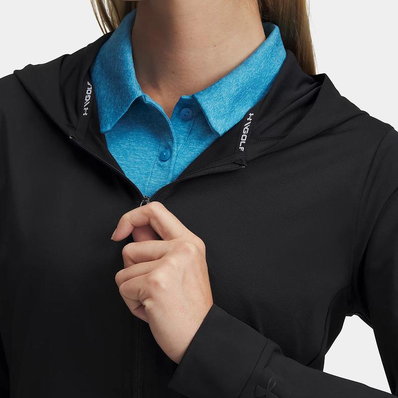 Under Armour Pilates Zip Fitted Comfortable Long Sleeve Jacket Women Jackets Black 1389971-001