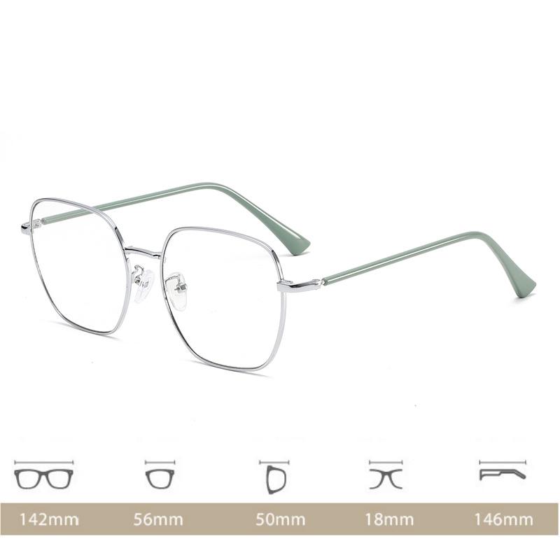 Moderne Metallrahmen Myopie Brille Damen Anti-Blaulicht Computer Brille Stil Minus Dioptrien Korrektionsglas -2.25-2.75-2.5