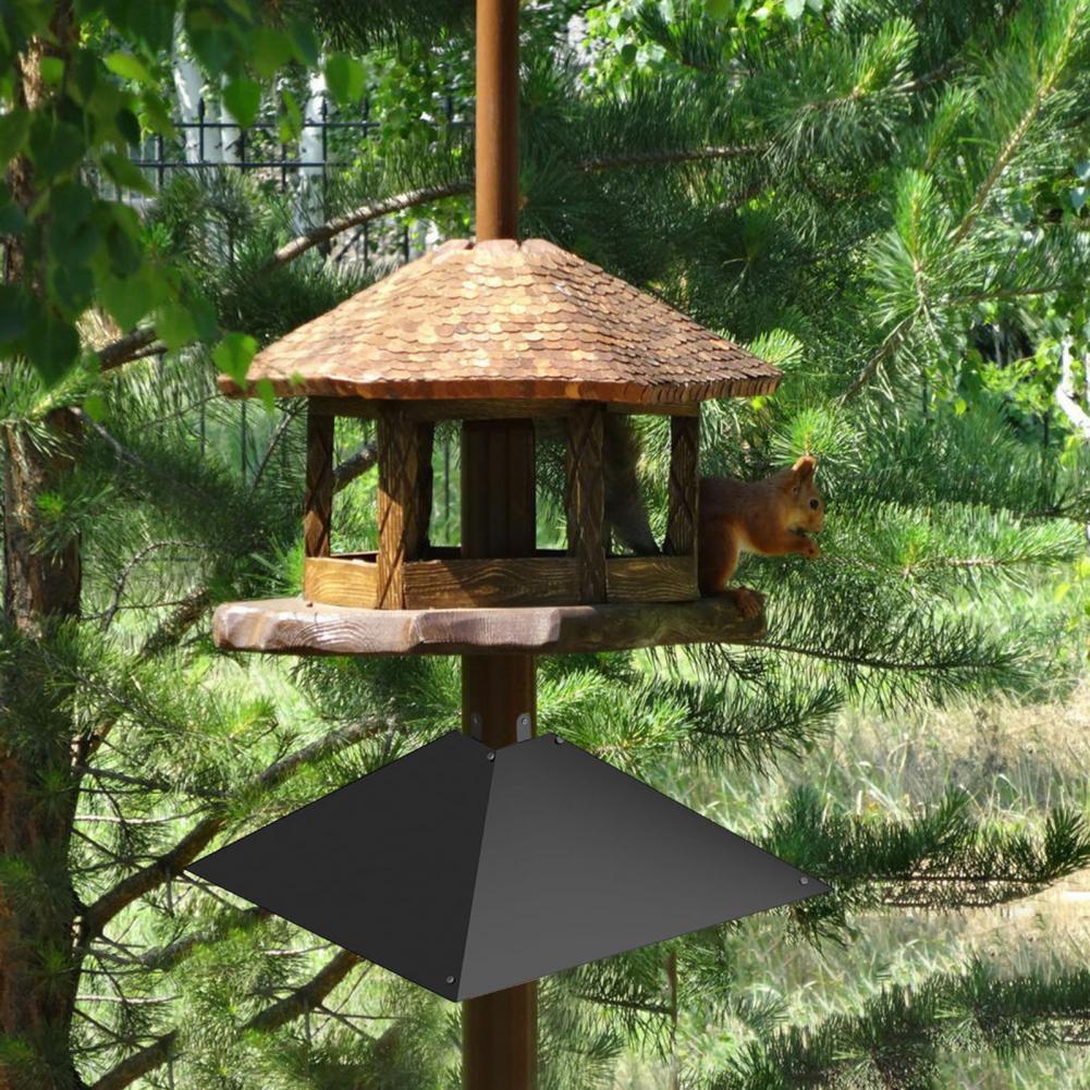 Squirrel-proof Bird Feeder Accessory Squirrel Baffle for Bird Feeder Pole Metal Guard To Deter Squirrels Raccoons from for 4x4