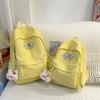Large Capacity Backpack Student Lightweight Schoolbag Cartoon Embroidery Backpack
