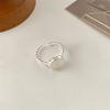Sterling Silver Niche Design Open Ring: Korean Style, Stackable, Colorfast, Light Luxury