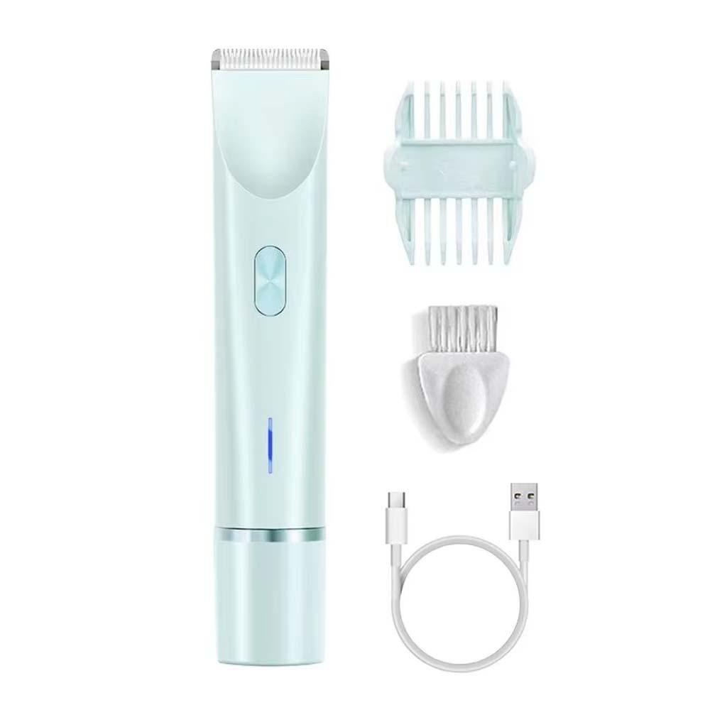 Waterproof Electric Shaver USB Rechargeable Women Hair Remover for 400mAh Private Area синий