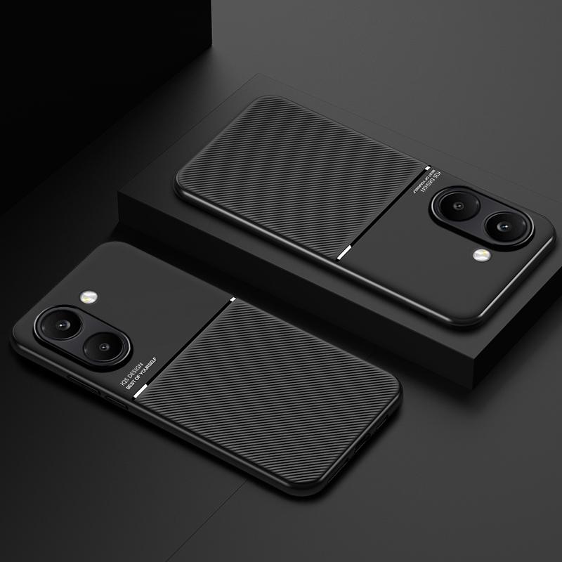 For Poco X8 Pro and X8 Pro Max Embossed Leather Case Magnetic Wireless Charging Good Grip Hand Feeling Soft Silicone Cover8