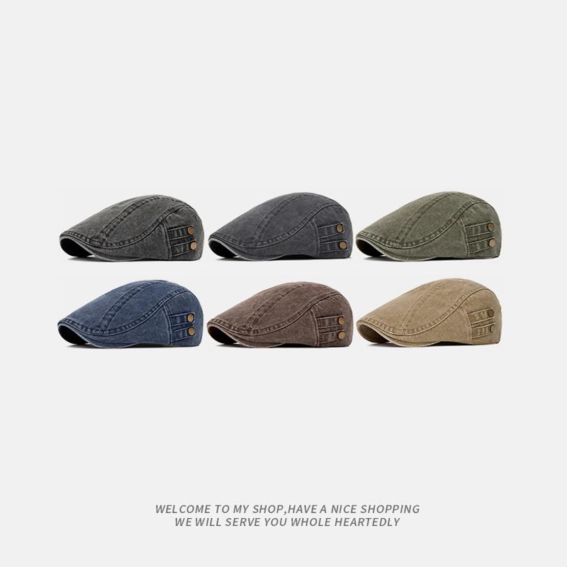 Forward Cap Retro Men's Cap Beret Spring Thin British Newsboy Cap