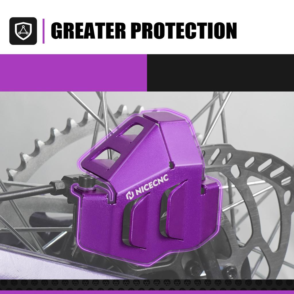 NICECNC For Surron Light Bee X S L1E For Segway X160 X260 Motocross Rear Brake Caliper Guard Aluminum Electric Dirt Bike