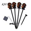 Weather Resistant Garden Lamp 4Pcs/Set Halloween Solar Ghost Stake Light, 4-in-1 Pumpkin with LED Lights, Waterproof Decorative for Outdoor