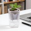 Scale Self Watering Pots Watering Nursery Pot with Drainage Holes Translucent Plastic Planters Mini Flower Seedlings Pot