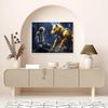 DIY Diamond Painting Kid and Robot Dog Cross Stitch Kit Mosaic Art Diamond Painting Full Circle/Square Diamond Home Decoration