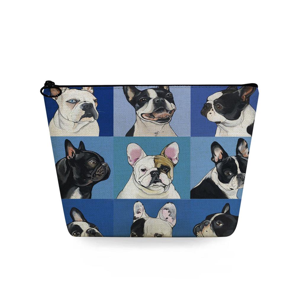 Women Dog Print Cosmetic Bag Toiletries Organize Travel Storage Case 6725