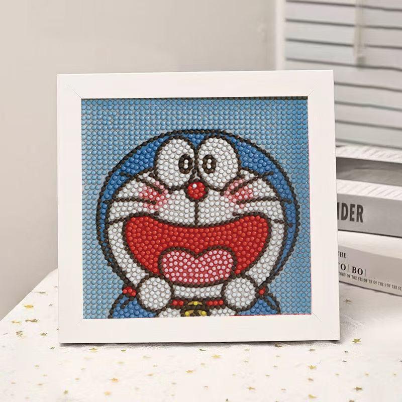 High-End Diamond Painting Diy Van Gogh Starry Sky Cat Creative Handmade Toy Table Decoration Diamond Painting With Frame