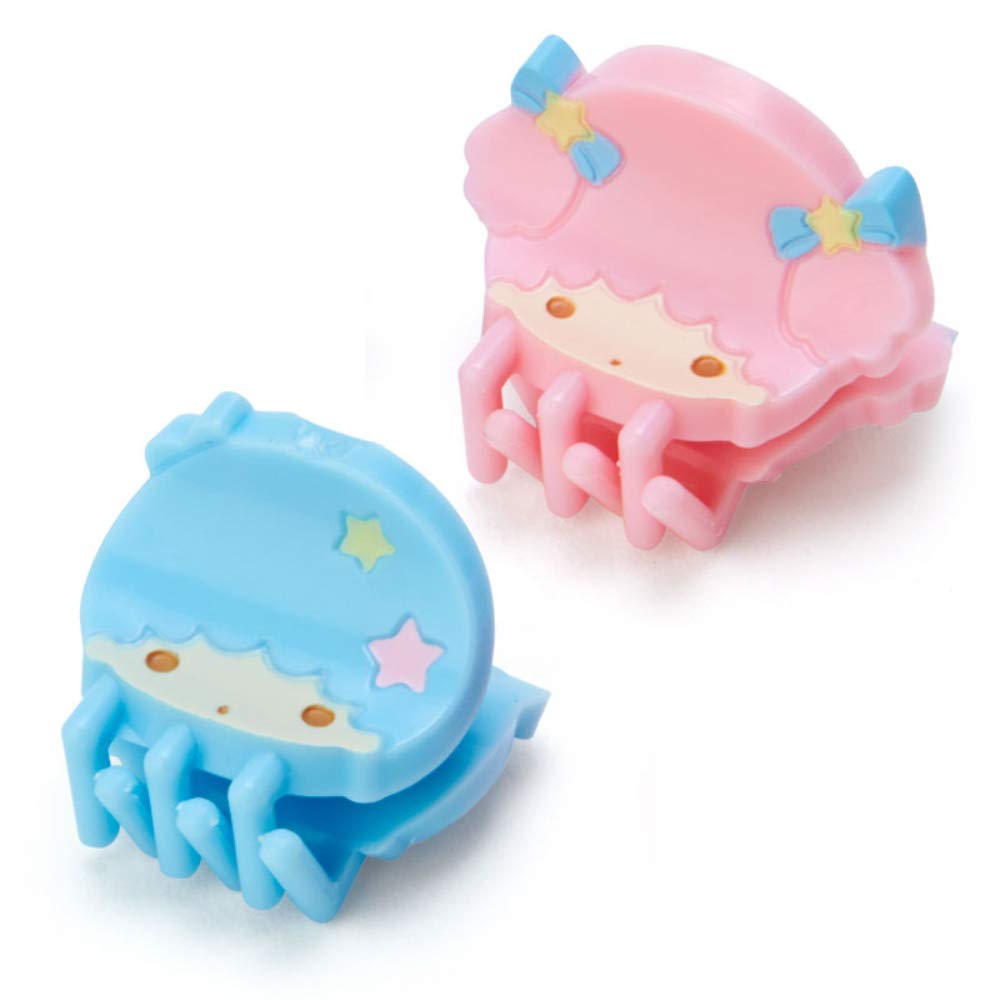 Sanrio Little Twin Stars Mini Hair 2 X X 2 ABS 178438 Clip, Approx. 2.5 Cm, Resin,