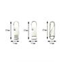 2Pcs Detachable Metal Zipper Head Pendant, Clothing Jacket Backpack Pull Tab, Universal Replacement Zipper Head Accessory