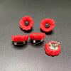 5pcs Vintage Red Poppy Flower Brooches - Elegant Resin Fashion Jewelry for Men & Women, Perfect for Clothes, Backpacks, Hats