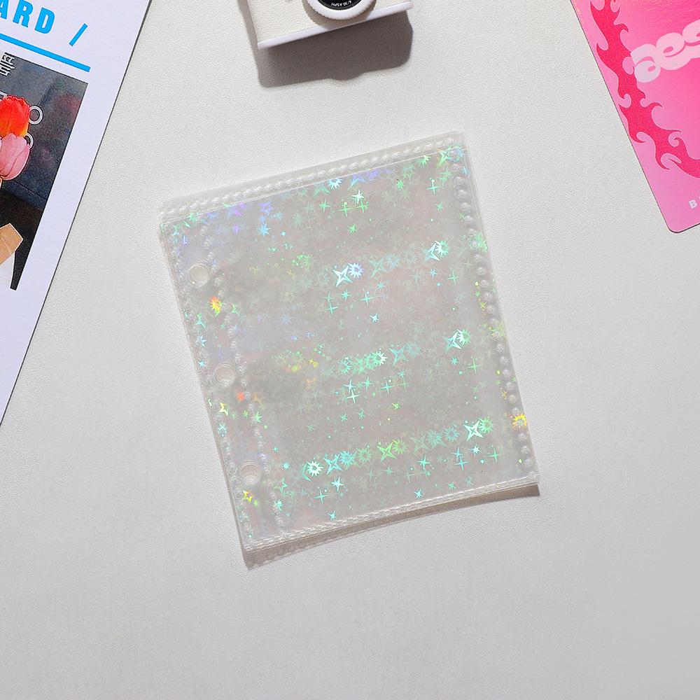 10pcs Laser A8 Photo Album Refill Pages Loose Leaf Binder Replacement 3 Inch One Grid Card Storage Inner Pages