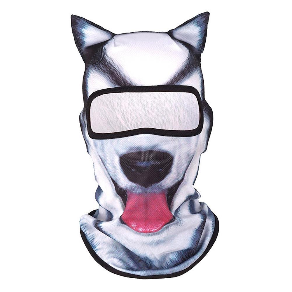 3D Katze Tier Ski Sturmhaube Skimaske mit Ohren, Geeignet für Musikfestivals, Raves, Ski, Halloween oder Party Outdoor