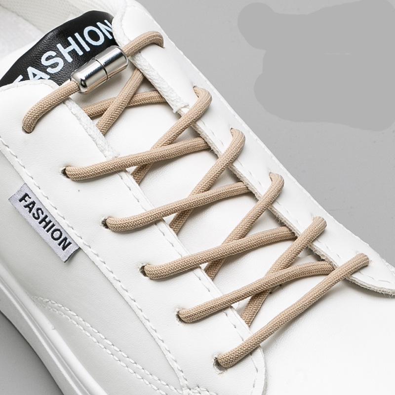 Unisex Elastic No-Tie Shoelace Buckle for Kids & Adults хаки