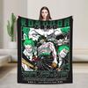 Luffy Anime Manga Coral Fleece Plush Throw Blanket Zoro Blanket for Home Couch Super Warm Bedding Throws,