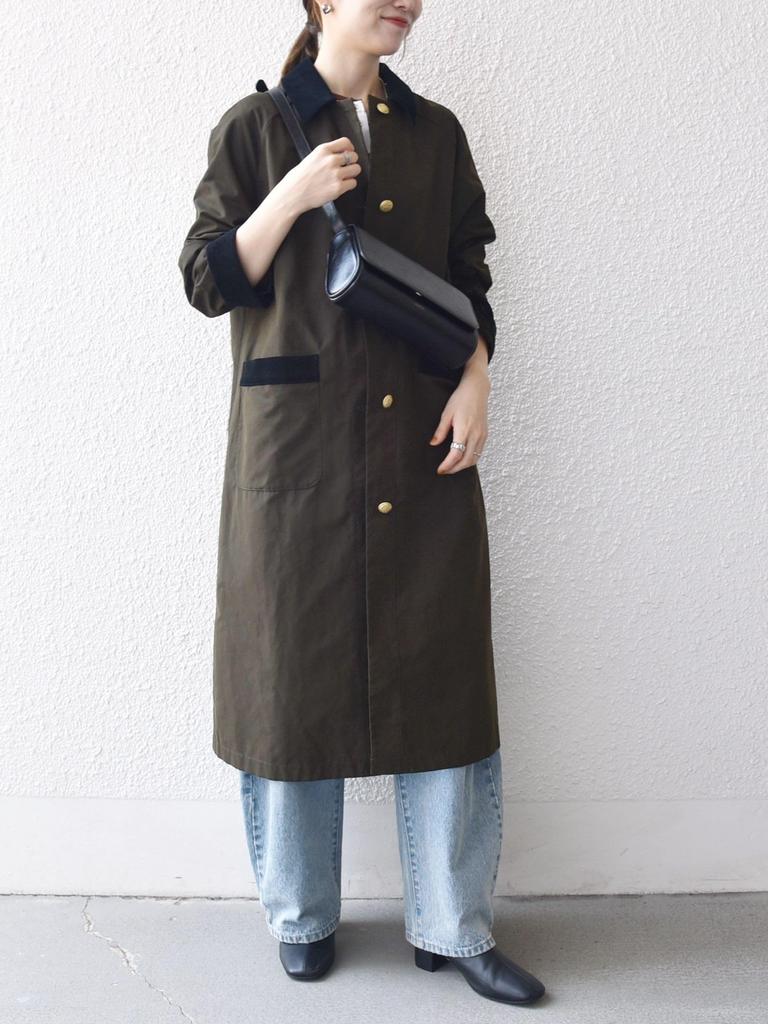 Ships Any A-Line Long Coat with Stand Collar, 724160030, Olive, One Size