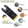 30PCS Oscillating Saw Blades, Universal Titanium Multitool Blades for Wood Plastics Metal, Quick Release Multi Tool Kits Fit Bosch Ryobi Milwaukee