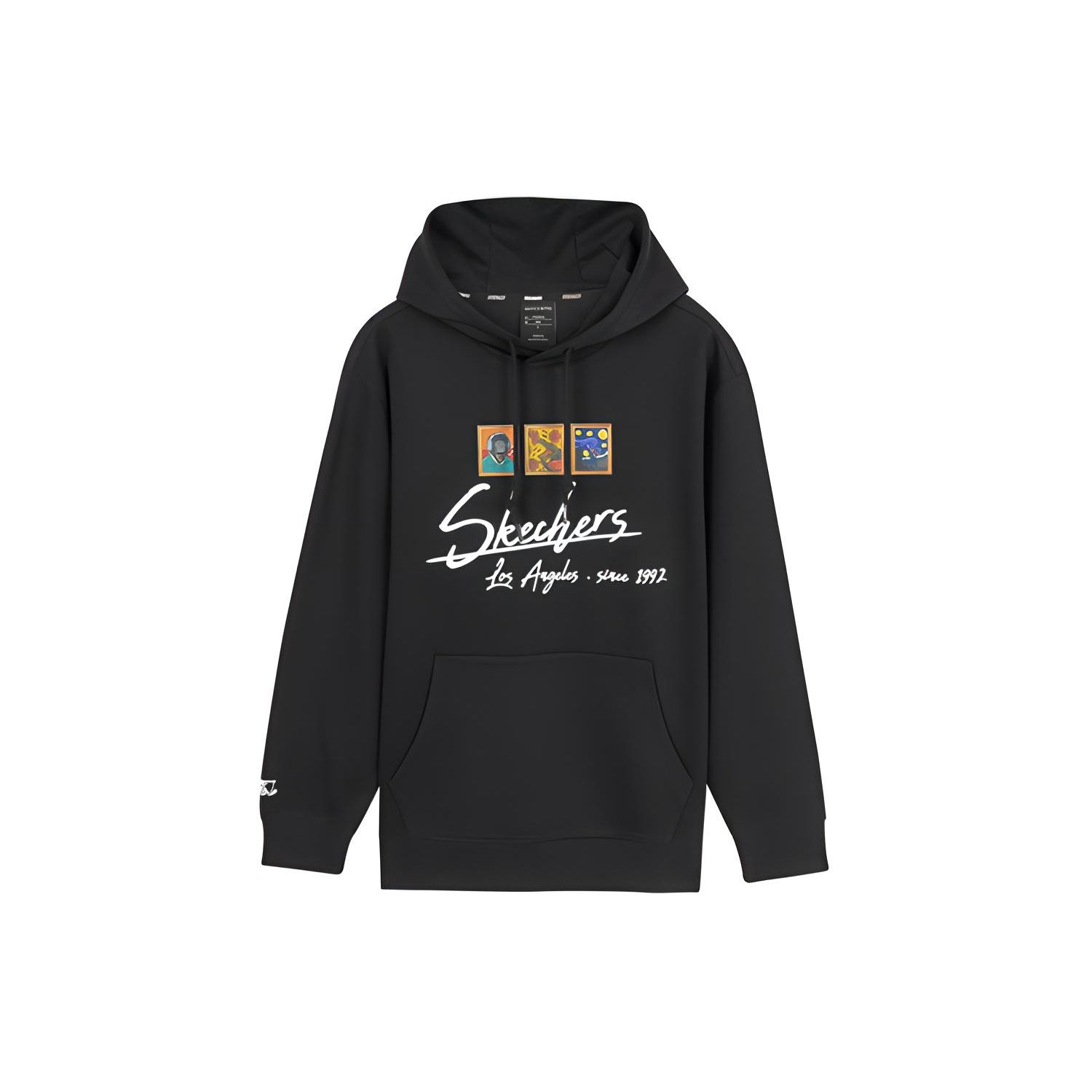 Skechers Printed Knit Sports Pullover Sweatshirt Unisex Sweatshirt Deep-Black L420U055 XL