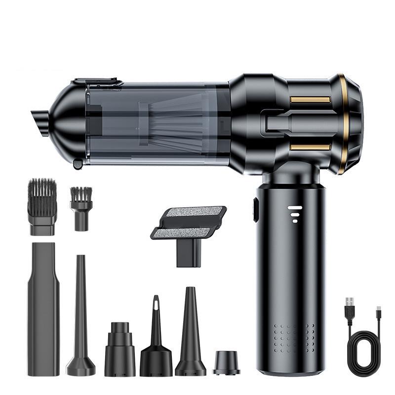 4-in-1 Handheld Car Vacuum: Brushless Motor, Electric Duster, Vacuum Pump & Inflator