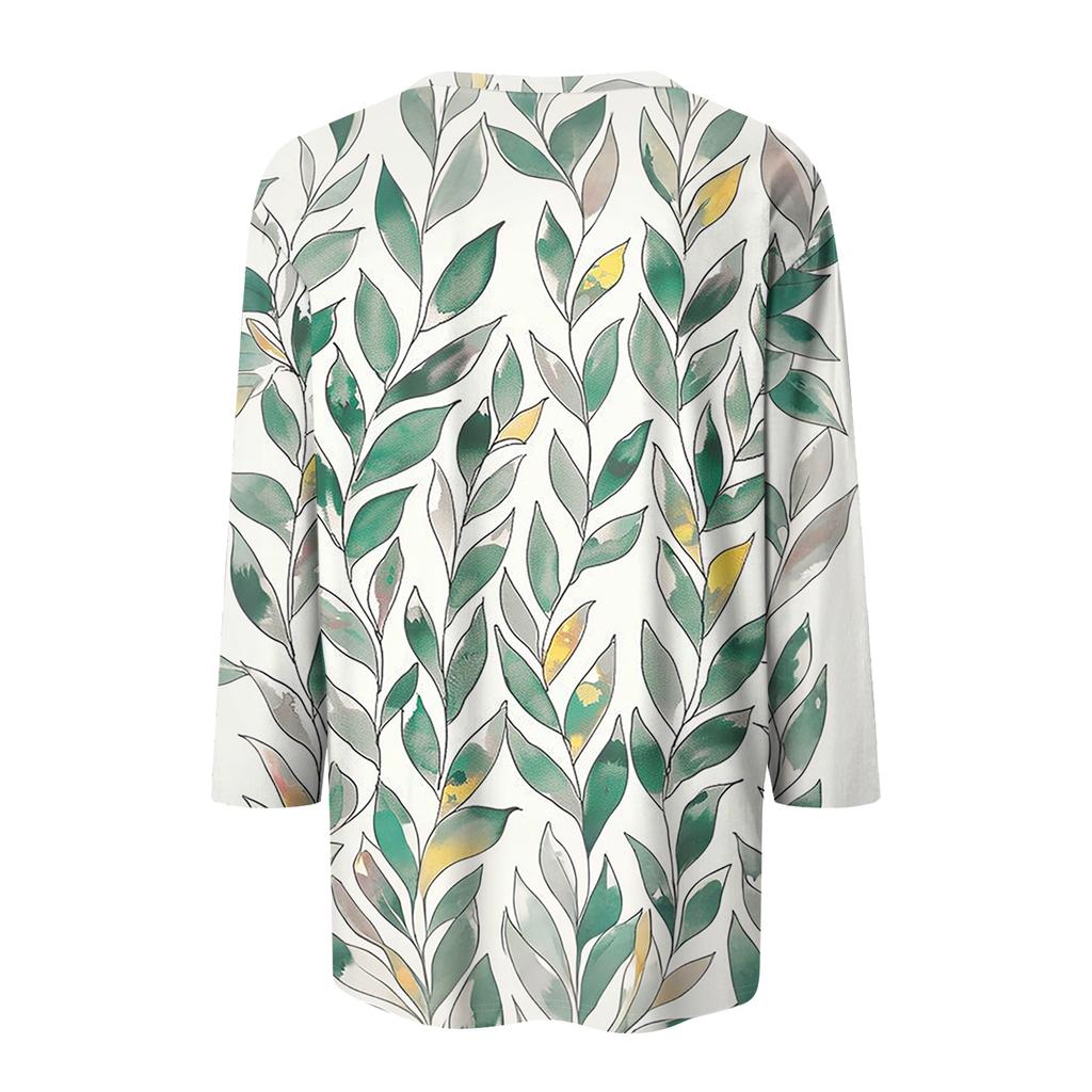 Women's 3/4 Sleeve Shirts Graphic Tees Shirts Casual Basic Tops Pullovers