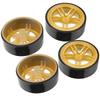 4pcs RC 6 Spoke Plastic Wheel Rims with Rubber Tires for 1 10 RC Drift Car OnRoad Drifting Car