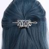 1pc Vintage Silver Celtic Knot Hairpin Niche Punk Style Metal Hairpin Gothic Style Personalized Design Exquisite Headwear