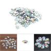 200pcs AB Faceted Drop Shape Rhinestone Electroplated Multi Color Sewing Rhinestone Resin Flatback Rhinestone Sew On Decoration