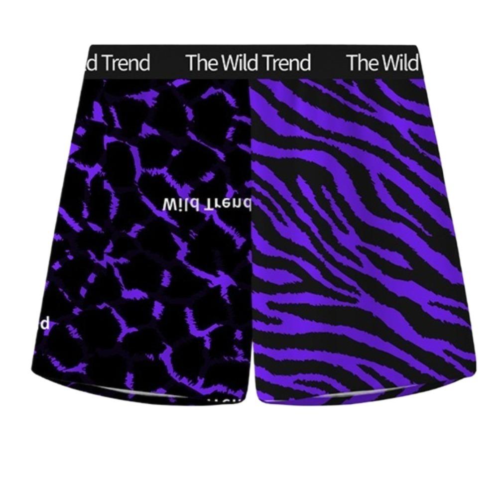 

High Waist Men s Sleep Bottoms Loose Baggy Bloomers Shorts Pants Leopard Beach Shorts Male L-Style G