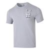 Vanish Logo Breathable Comfortable Casual Crew Neck Short Sleeve T-Shirt Men Tops Gray 1382832-011