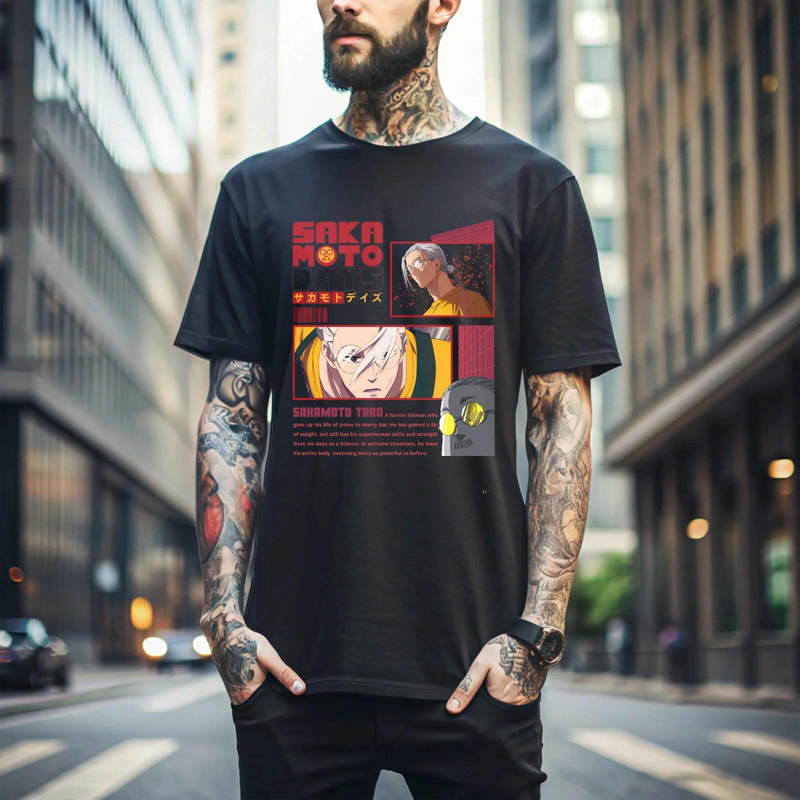 

100% cotton TOPS UNISEX TEES MENS WOMENS Vintage Special Anime Love T-shirt Japanese shirt Anime T-shirt Manga Gift 304 4XL чёрный