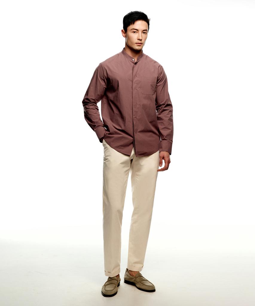 SOLEW Bio-Washed Tapered Chino Pants_Off-White