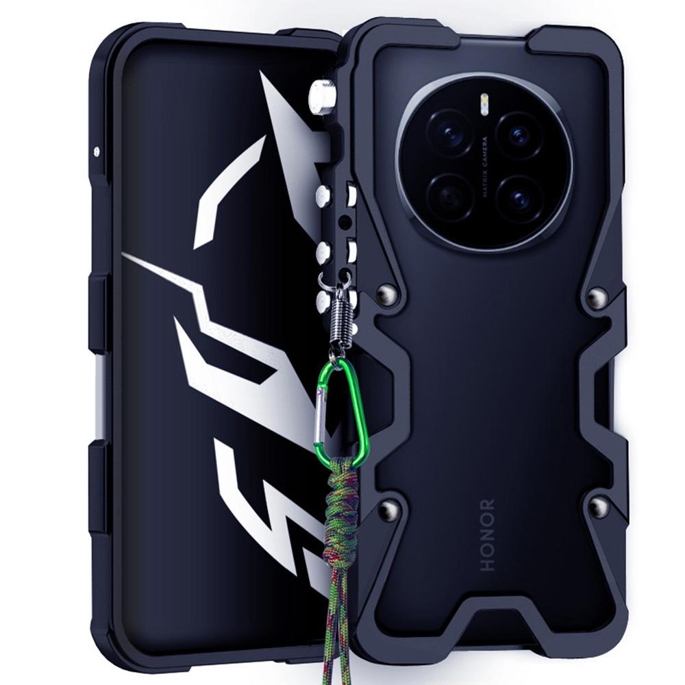 

For Honor Magic7 5G Bumper Case Aluminium Alloy Metal Phone Shell Cover Black