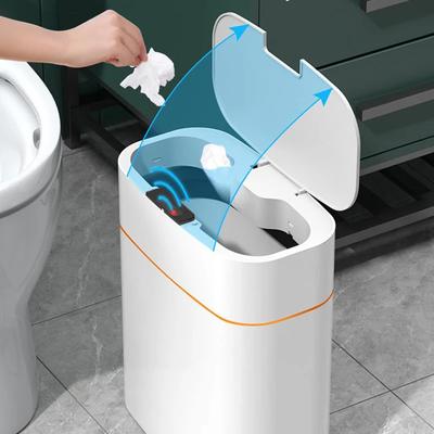 13L/16L Intelligenter Mülleimer Smart Sensor Elektrisch Automatisch Öffnen und Schließen USB Wasserdicht mit Sensor Smart Home Badezimmer Toilette