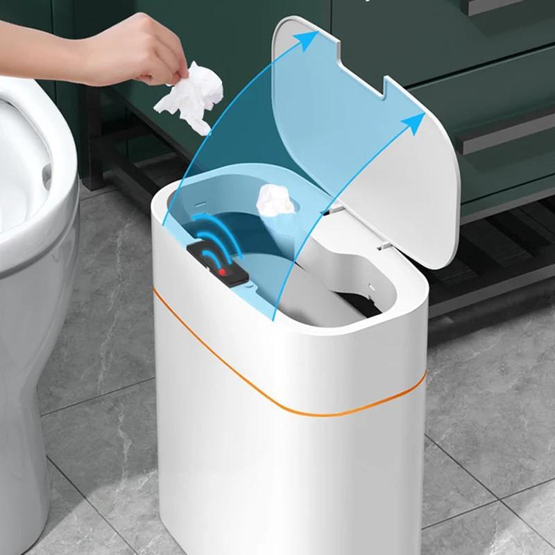 13L/16L Smart Trash Can Smart Sensor Electric Automatic Open and Close USB Waterproof with Sensor Smart Home Bathroom Toilet