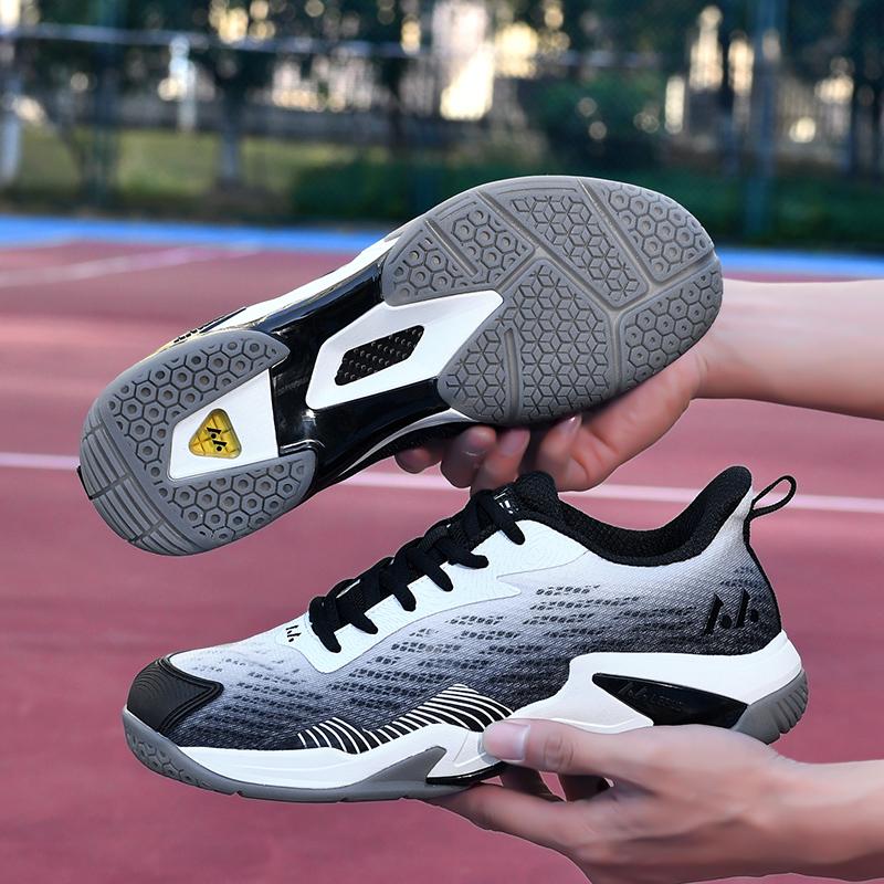 Badminton Shoes for Men Professional Sport Tennis Sneakers Suited for Outdoor Gym and Badminton Matches with Enhanced Traction