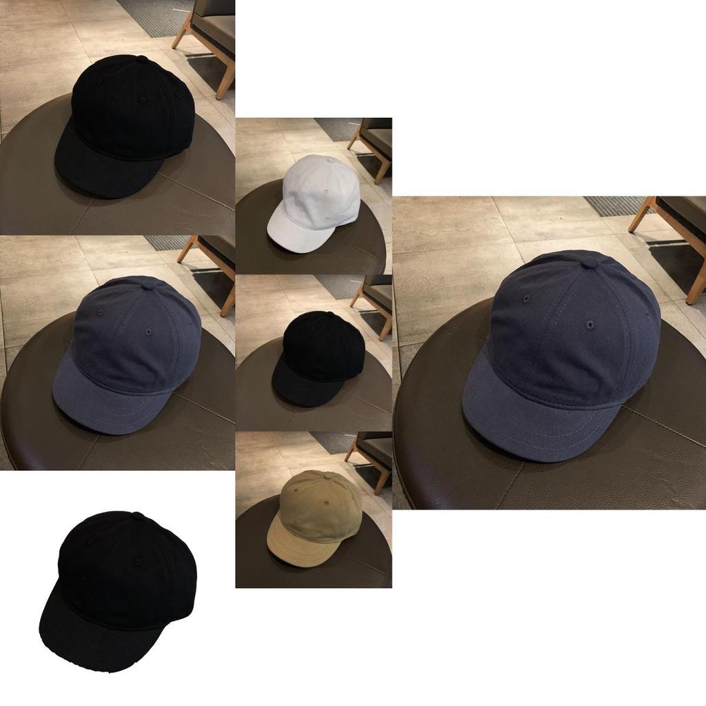 Trendy Cotton Short-brim Baseball Cap For Men And Women Streetwear Style