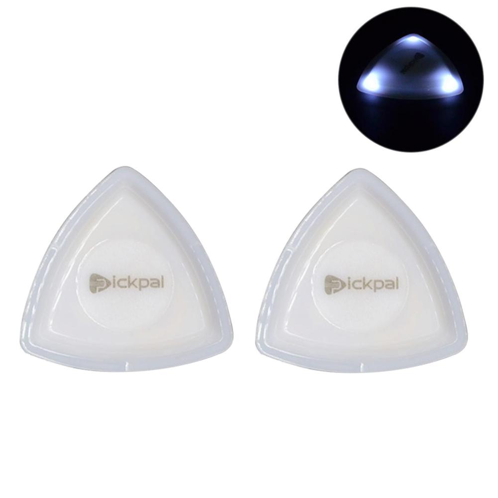 Guitar Touch Luminous Pick LED Glowing Guitar Pick Musical Stringed Instrument Glowing Plectrum for Bass Electric Guitarists