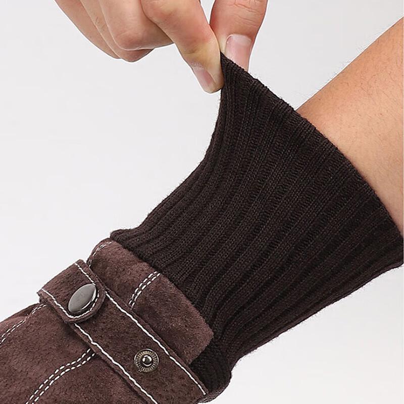 Jin Gu Lao KCAA-233 Men's Winter Pigskin Riding Gloves