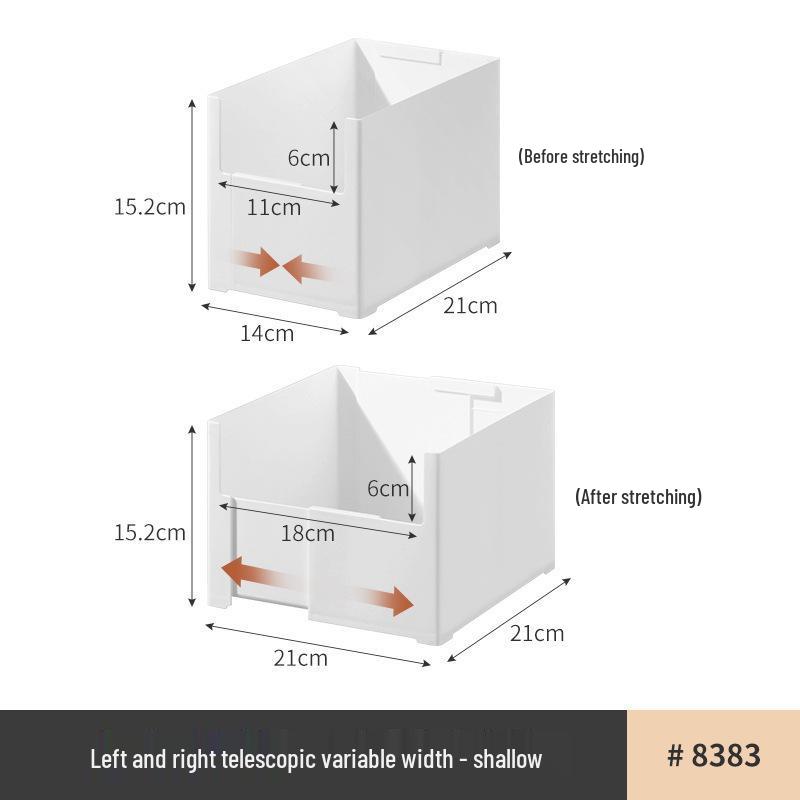 Cutie de Depozitare pentru Sertar de Bucătărie cu Separatoare de Compartimente Încorporate pentru Tacâmuri, Articole de Papetărie și Cosmetice