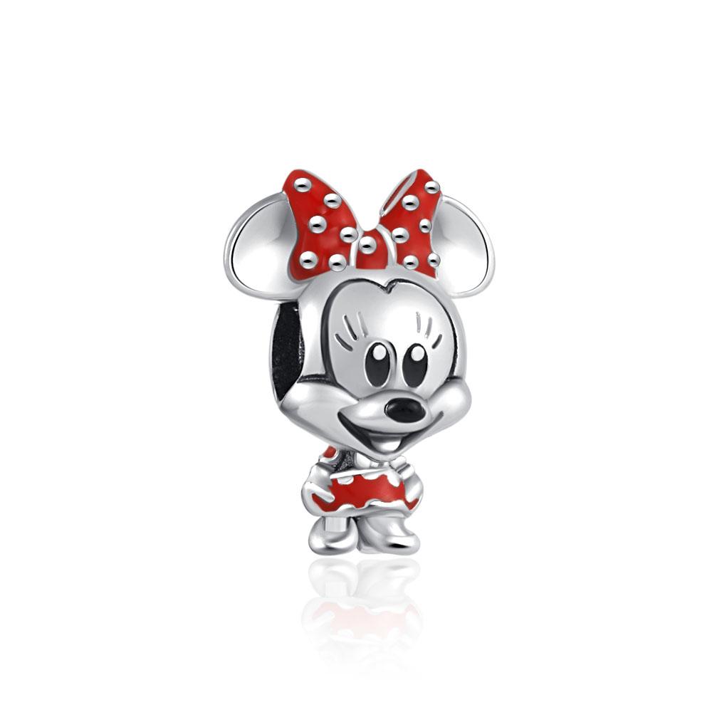 Newcopper   Mickey Mom Minnie Clip Stitch Charms Bead Fit Original Bracelets Charm Diy Women Jewelry