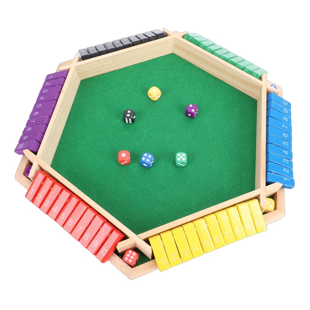 Игра "Закрой коробку", для 2-6 игроков, деревянная, с кубиками, математическая, с полем, для детей, взрослых, семейных вечеринок, кемпинга