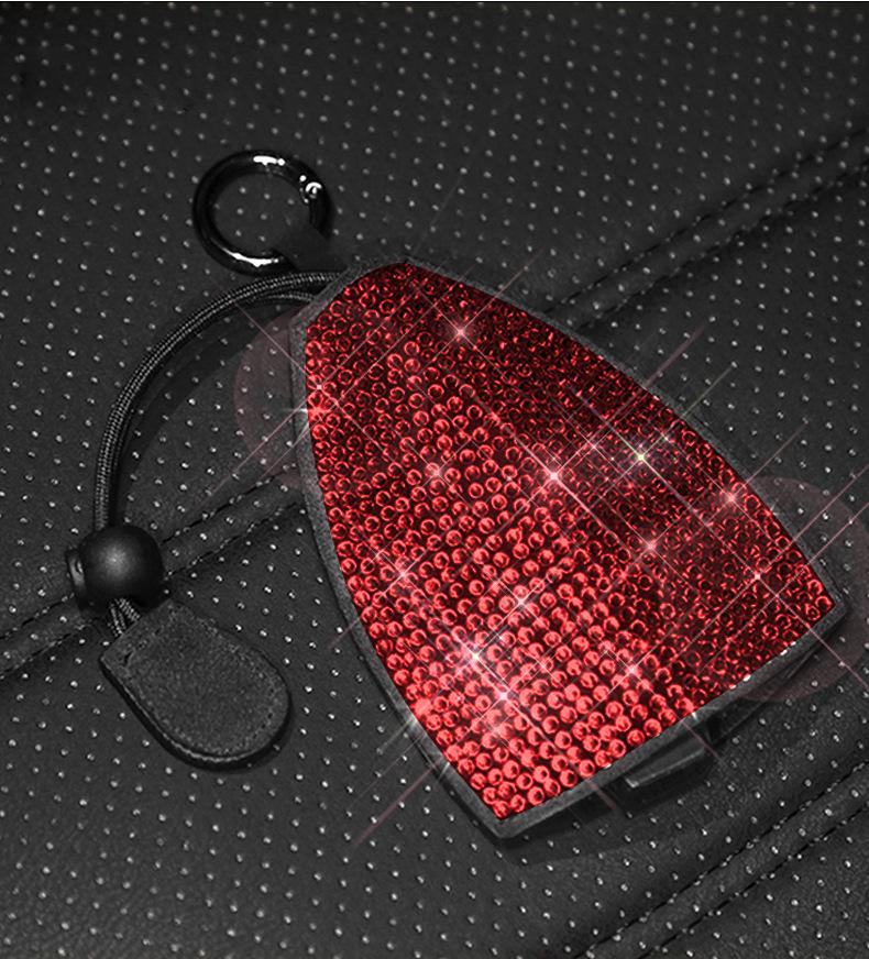Luxurious Super Flash Diamond Universal Key Bag for Women Car Accessories Bling Crystal Key Chian Cover Auto Keyring Holder