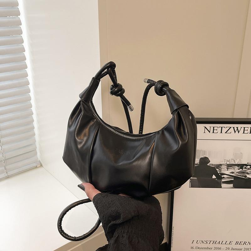 Lazy Wind Dumpling Bag Spring and Summer New Women's Bag Niche Design Shoulder Underarm Bag Macaron Croissant