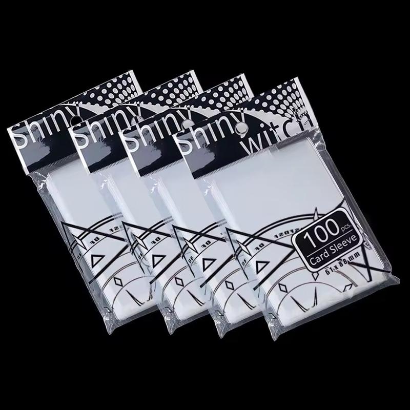 

4Packs/Set Card Sleeves Transparent Card Protector 61x88mm 65x90mm Size Available Waterproof Cards Collection Storage Supply ZYF