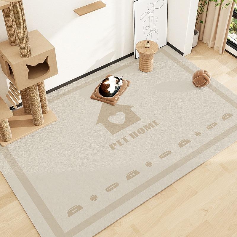 Pet Floor Mat PVC Leather Waterproof Carpet Dog Fence Rug Scratch-resistant Bite-resistant Mats Wipeable Easy To Clean Carpets